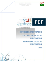 Estructura de Informe Final