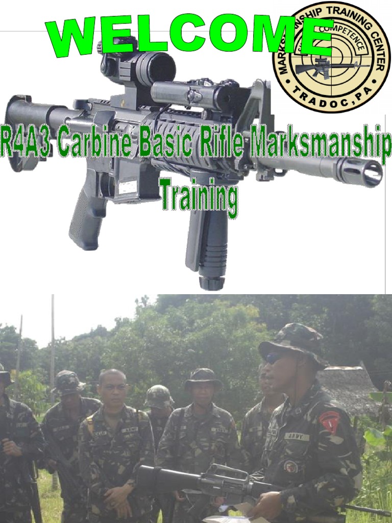 R4A3 Carbine Marksmanship Training Guide | PDF | Marksman | Rifle