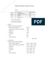 Preformulasi Sediaan Tablet Antalgin