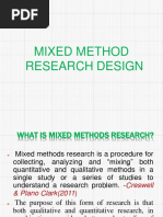 Mixed Method Research