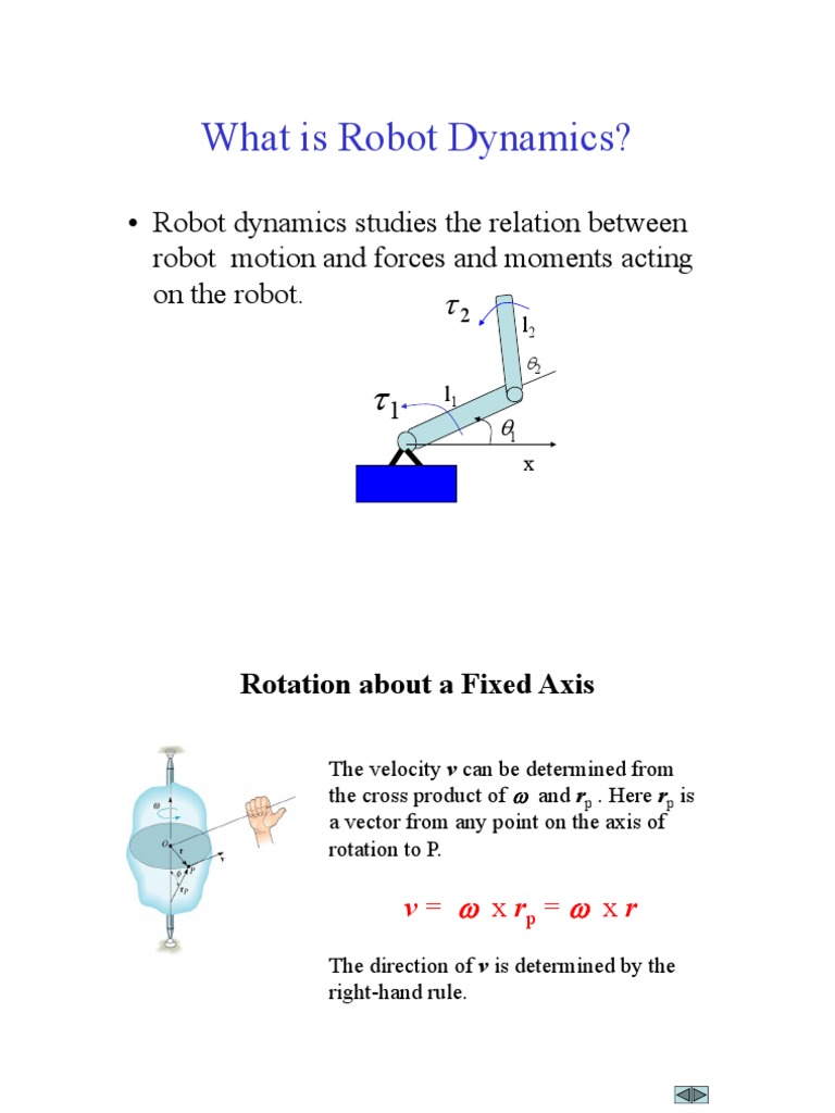 Robot Dynamics PDF | PDF | Rotation Around A Fixed Axis | Momentum