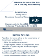 Prosecution of Maritime Terrorists: The Role of National Courts in Ensuring Accountability