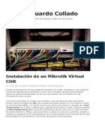 Instalación de Un Mikrotik Virtual CHR – Eduardo Collado