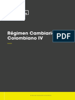 Régimen Cambiario Colombiano IV