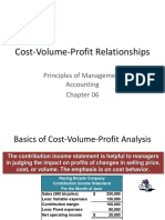 Cost-Volume-Profit Relationships: Principles of Management Accounting