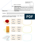 Prueba de Cs Naturales Unidad 4