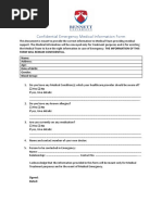 Medical Information Form