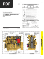 C7.1 Engine For D200 Generator Set Electrical System: Left Side View Top View