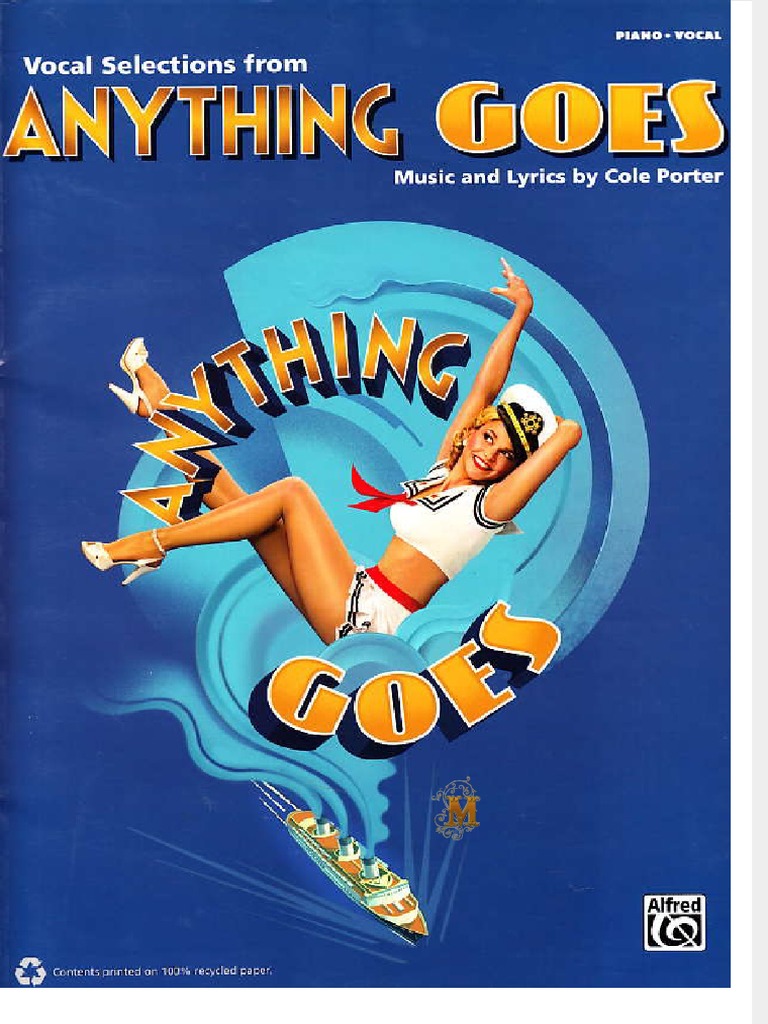 Anything Goes Musical Script PDF | PDF