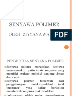 Senyawa Polimer: Oleh: Ziyyana Walida