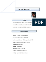 Hoja de Vida Sandra Ortega Padilla PDF