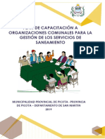 Plan de capacitación JASS Barranquita