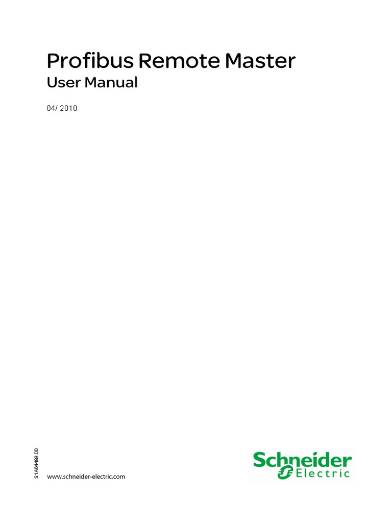 Profibus Remote Master: User Manual | PDF | Programmable Logic ...