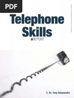 Telephone Skills EReport - Dr. Tony Alessandra