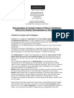 Determination of Alcohol Content in Wine