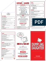 Dumpling Daughter Menu