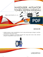 Sensor, Transduser, Aktuator Dan Komponen Sistem