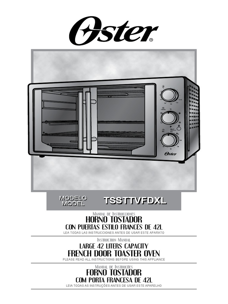 Manual De Usuario OsterTssttvskbt PDF Oven Toast, 43 OFF