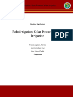Roboirrigation: Solar Powered Water Irrigation