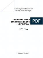 Identidad y Opción Dos Formas de Entender La Política Cap 1 y 6