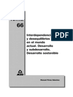 Tema 66. Interdependencias y Desequilibrios en El Mundo Actual. Desarrollo y Subdesarrollo. Desarrollo Sostenible.