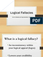 Logical Fallacies: Intro To Debate and Argumentation: Snell