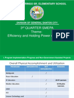 3 Quarter Smepa Theme: Efficiency and Holding Power of Schools