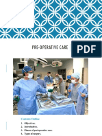 Pre Operative Care