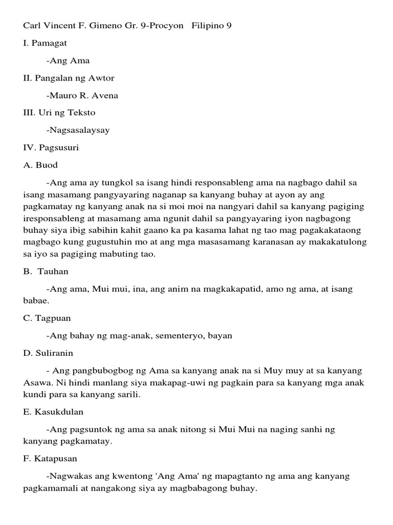 Ang Ama | PDF
