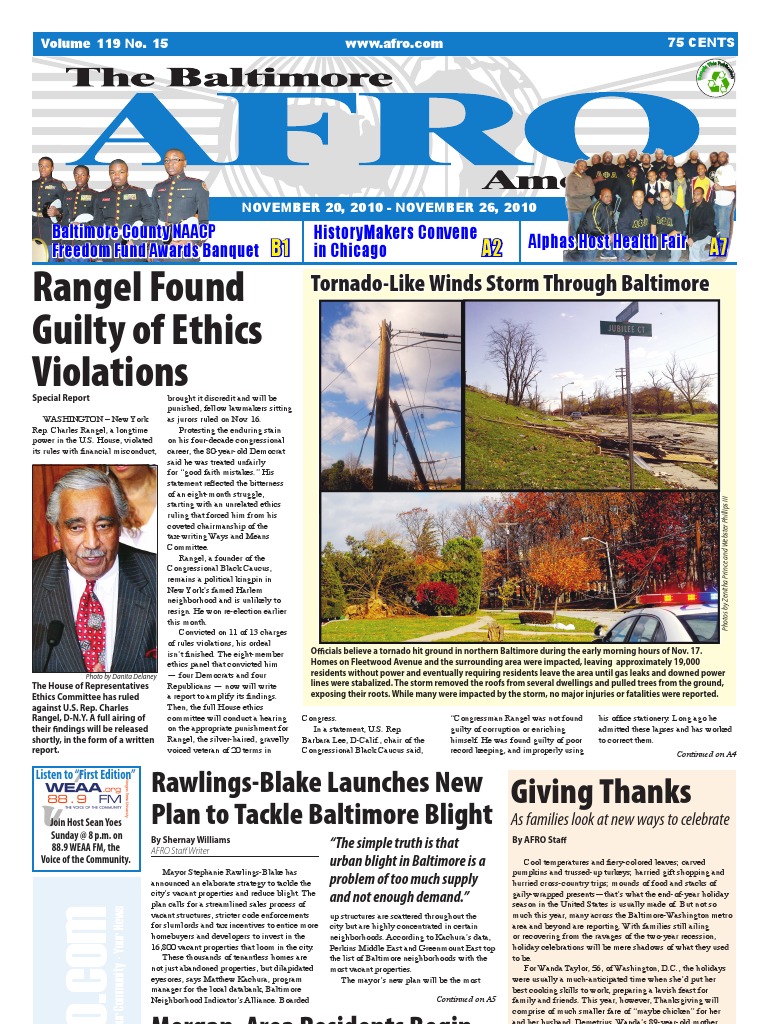 Baltimore AfroAmerican Newspaper, November 20, 2010 Baltimore Free 30day Trial Scribd