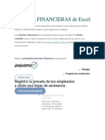 Funciones FINANCIERAS de Excel GF