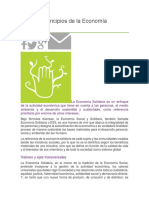 Carta de Principios de La Economía Solidaria