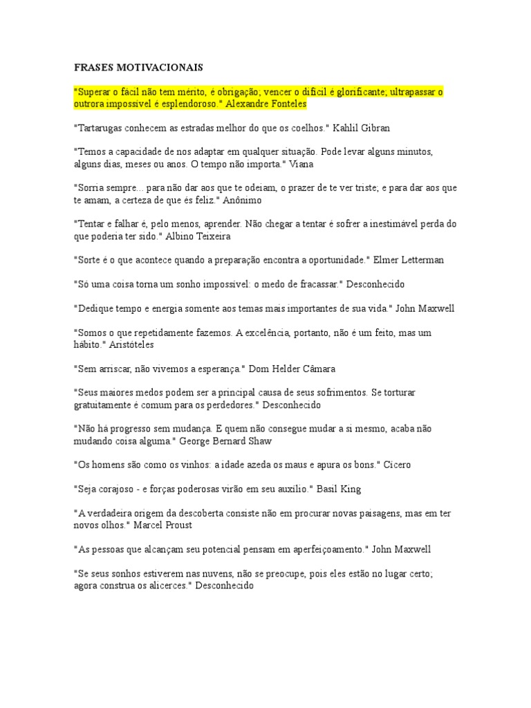 Frases Motivacionais Para Imprimir Pdf - frases de motivação curtas ...