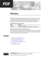 Feature Specifications For The Pppoe Relay Feature