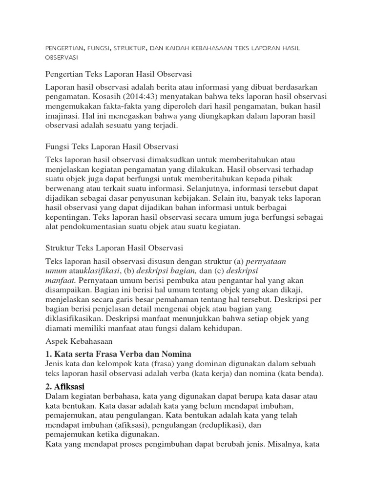 Umum Atauklasifikasi B Deskripsi Bagian Dan C Deskripsi Manfaat Pernyataan Umum Berisi Pembuka Atau Pengantar Hal Yang Akan