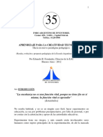 35 - Aprendizaje Para La Creatividad Tecnológica.