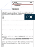 TEORIA E EXERCÍCIOS - PROBABILIDADE - AULA 04