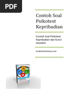 eBook 5 Contoh Soal Psikotes Kepribadian