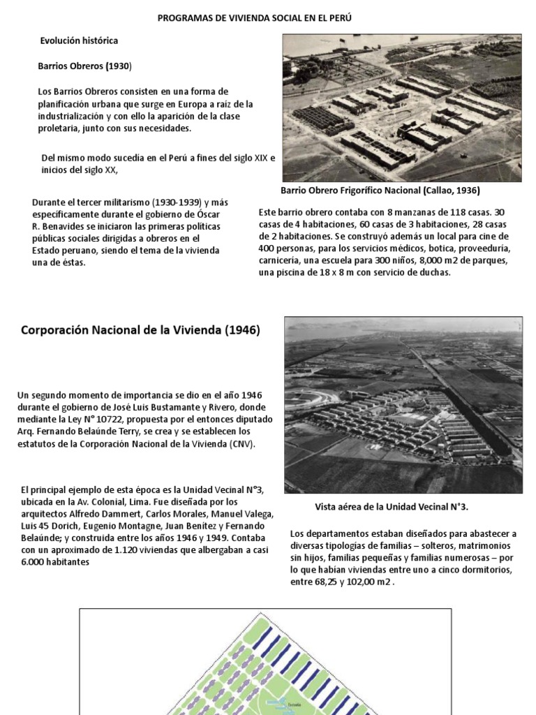 Evolución de la Vivienda Social en Perú | PDF | Perú