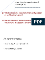 How Do We Describe The Organization of Electrons in An Atom? (9/26)