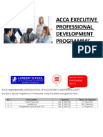 ACCA Executive Program Special Offer for Working Adults