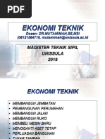 1, Ekonomi Teknik