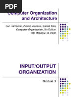 Computer Organization and Architecture (18EC35) - Input/Output Organization (Module 3)