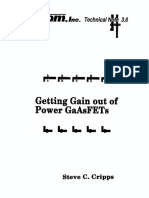 Getting Gain Out of Power GaAs FETs Amplifier (Matcom TN3r6)