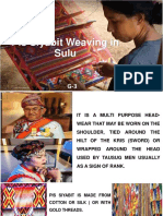 Pis Siyabit Weaving in Sulu