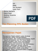 Tax Planning PPH Badan