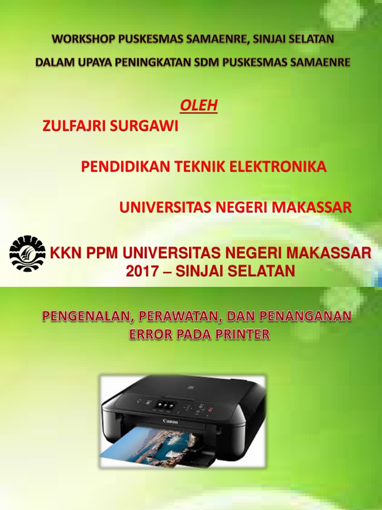 Panduan Lengkap Perawatan Printer | PDF