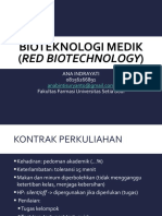 1 Bioteknologi Medik Pendahuluan Ana Indrayati