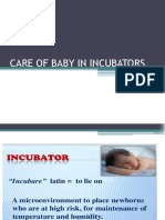 Care of Baby in Incubators