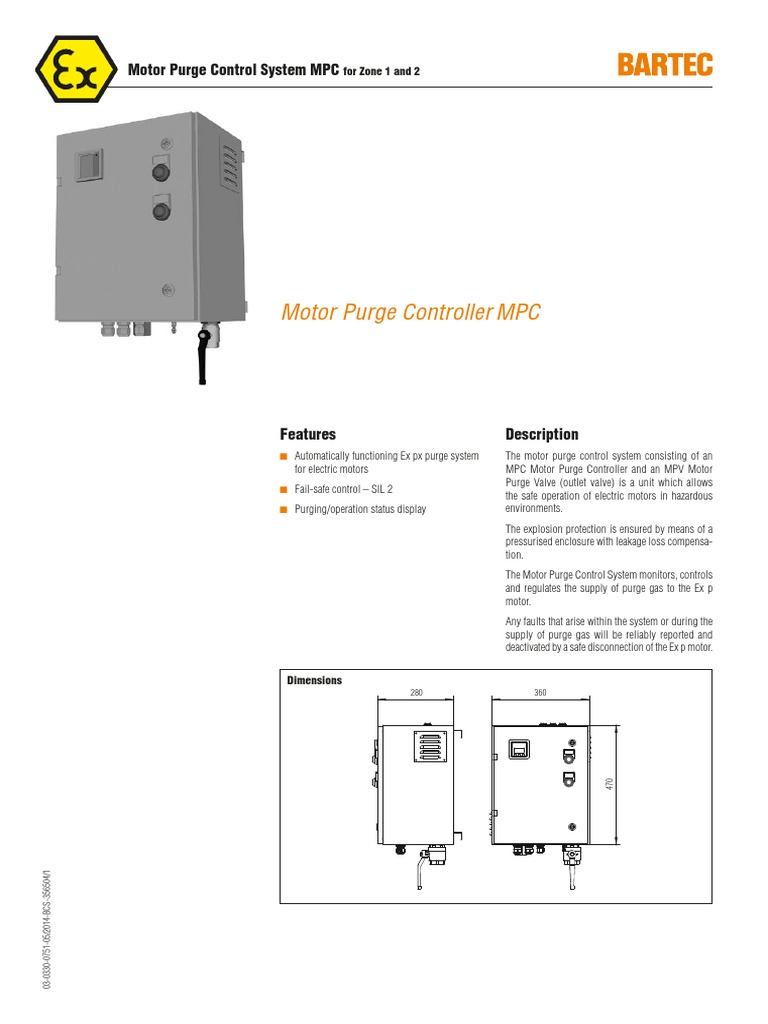 Motor Purge Controller | PDF | Alternating Current | Valve